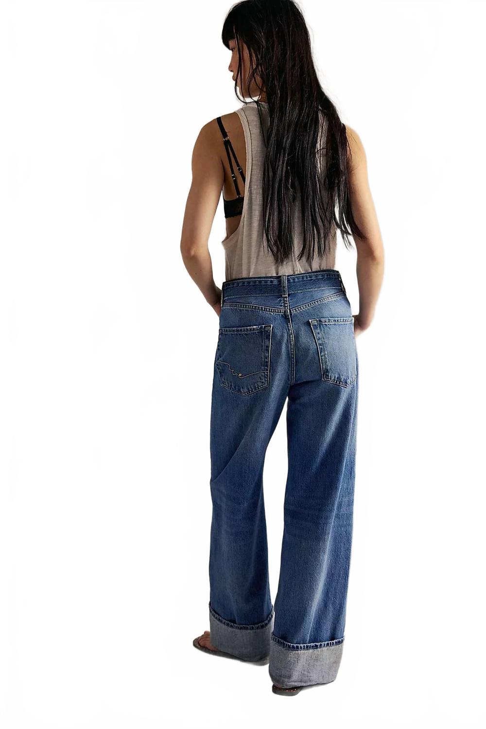 Jean color azul