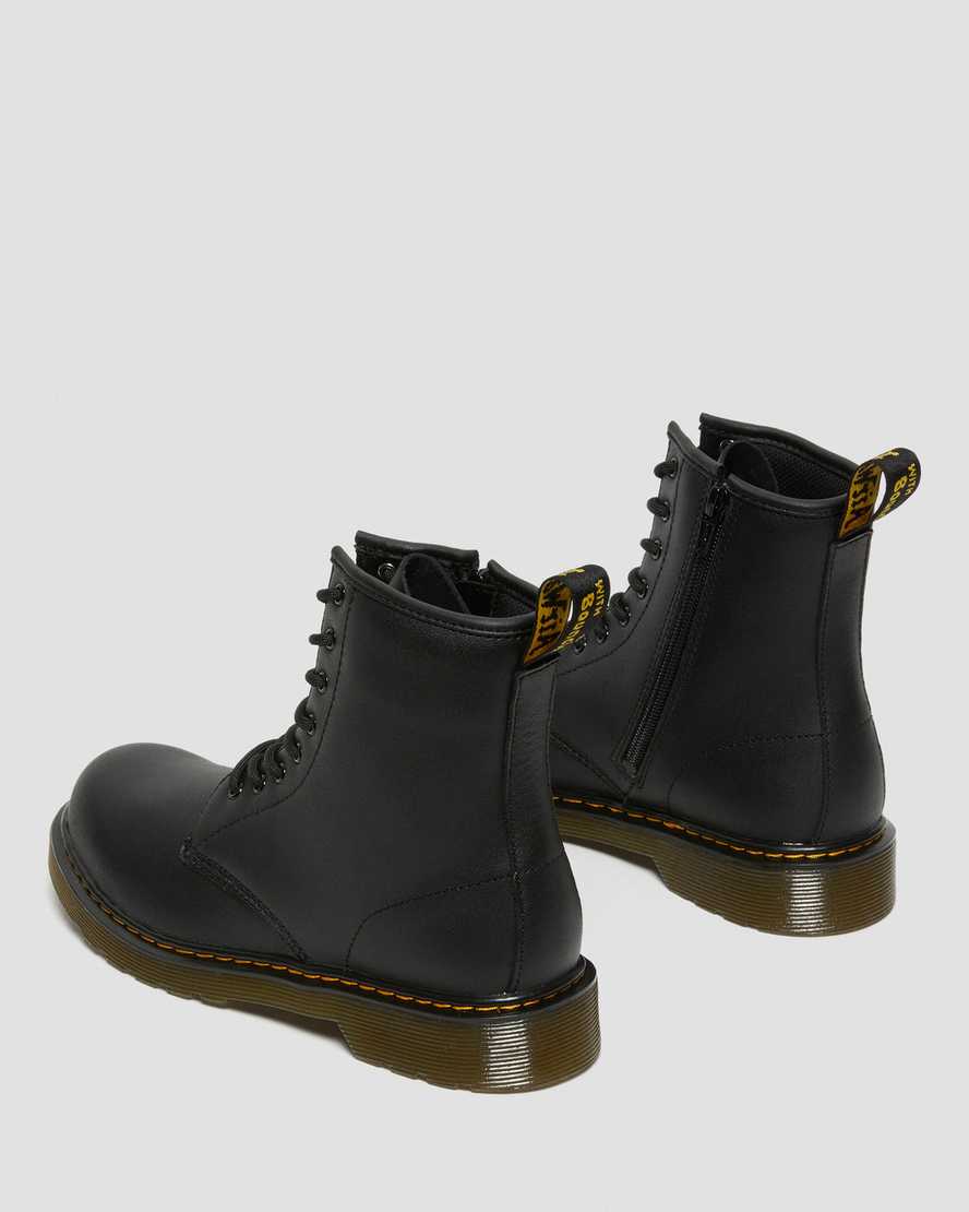 Botas infantil de cuero con cordones