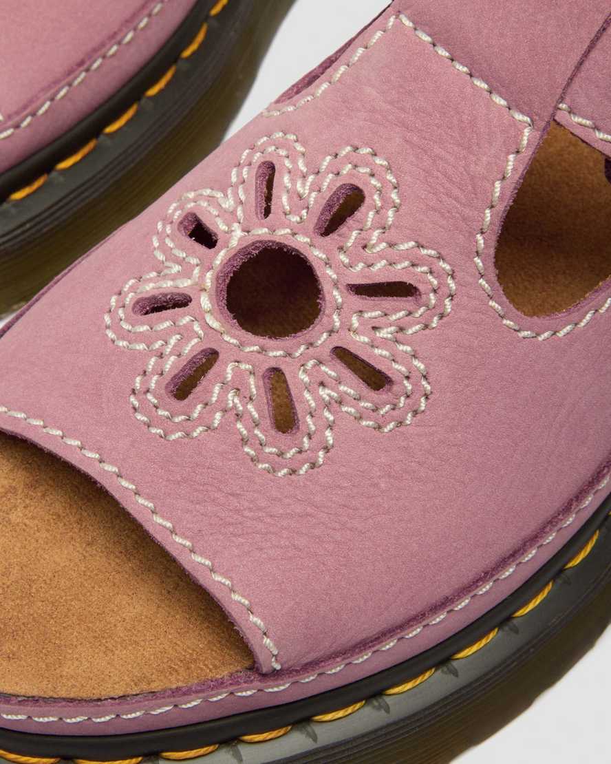 Sandalias de nobuk con plataforma