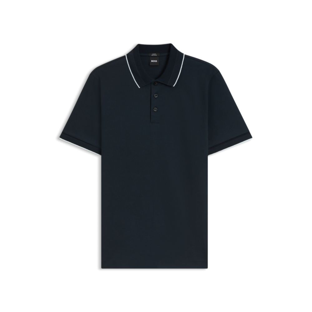 Polo de algodón de corte ajustado