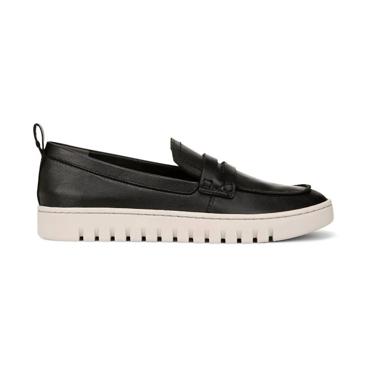Mocasines de mujer de cuero color negro