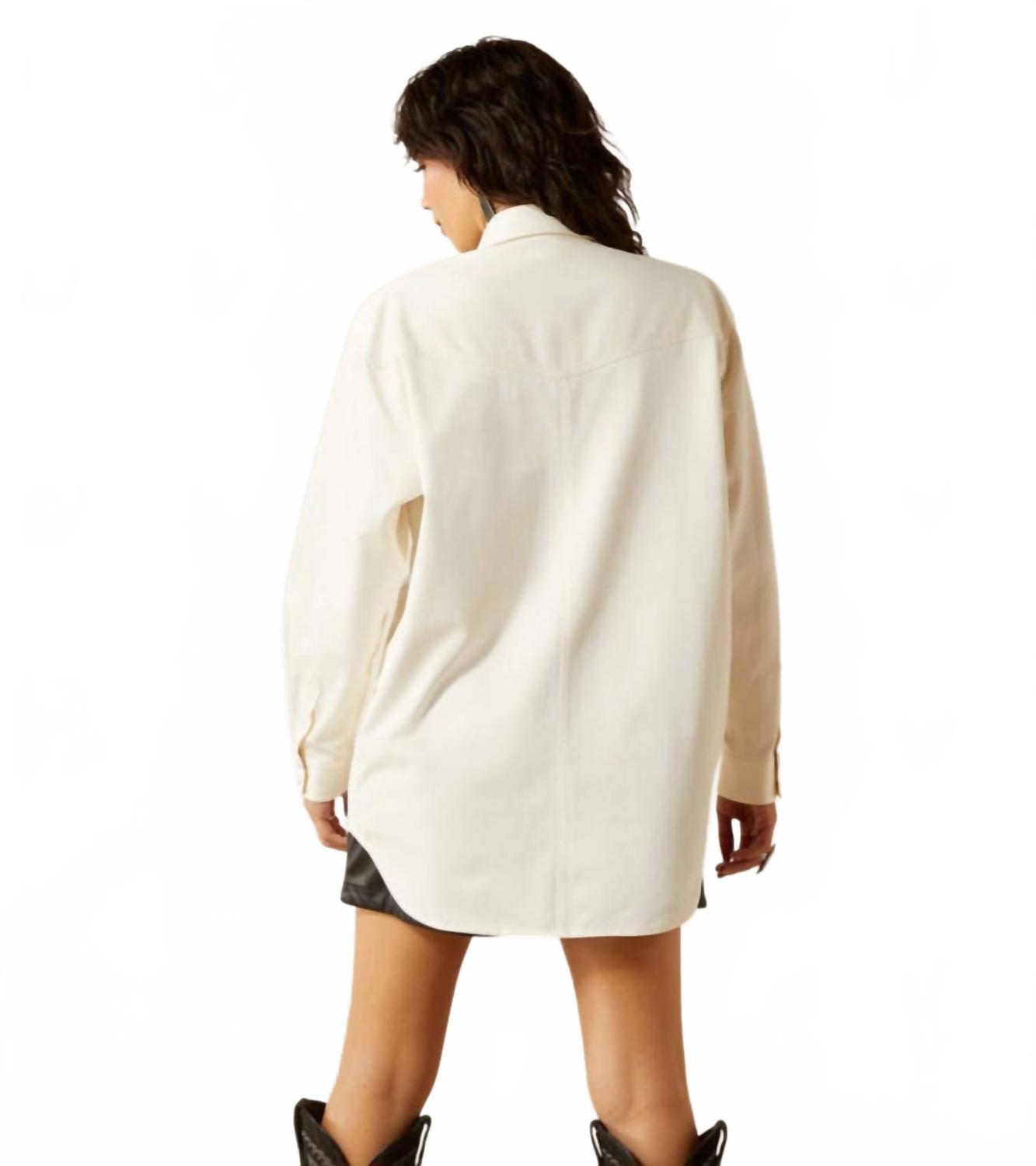 Sobrecamisa color beige