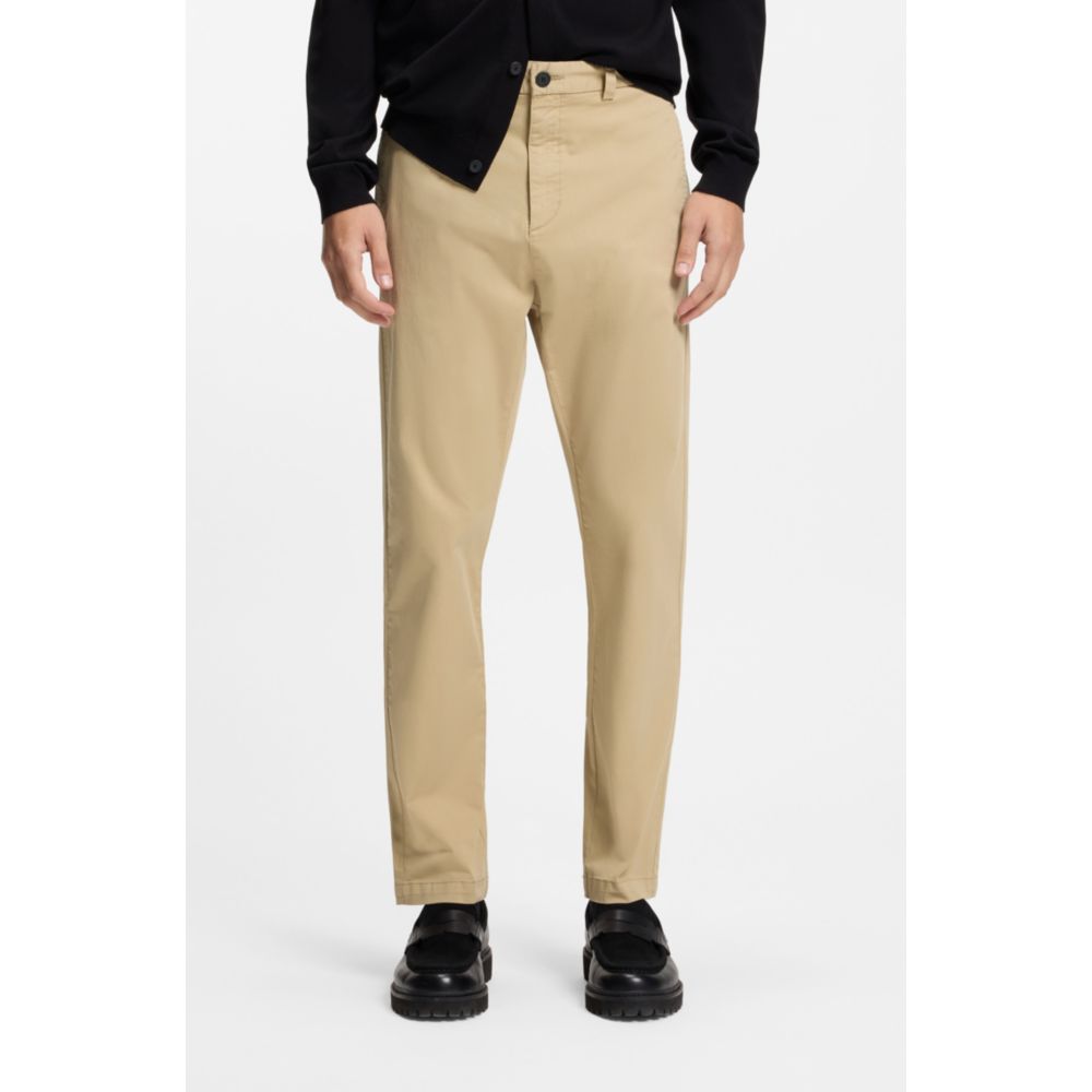 Pantalón de algodón de corte ajustado