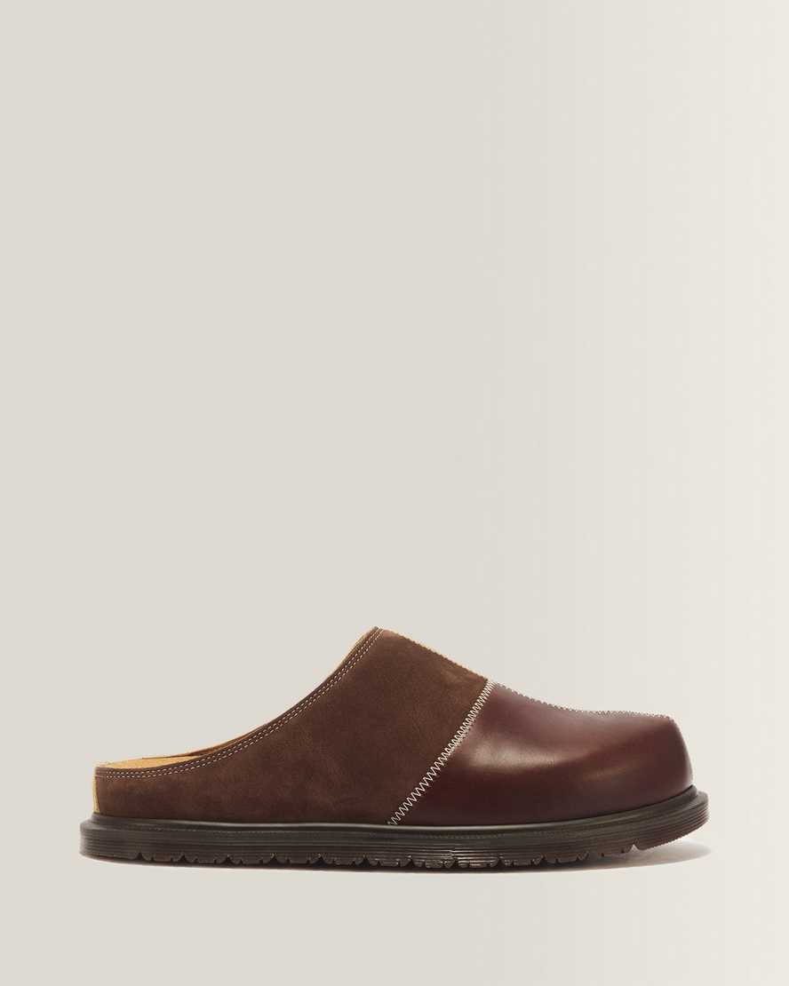 Zapatos destalonados de cuero