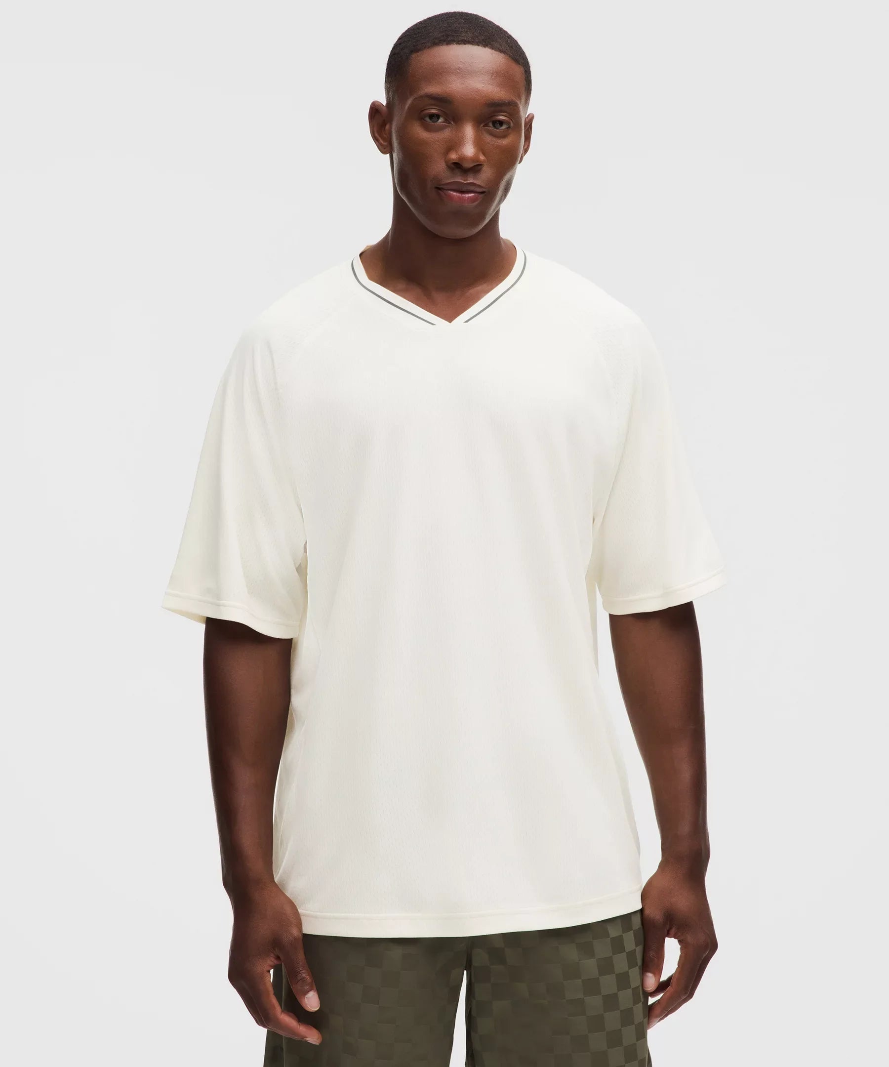Camisa de manga corta de corte amplio