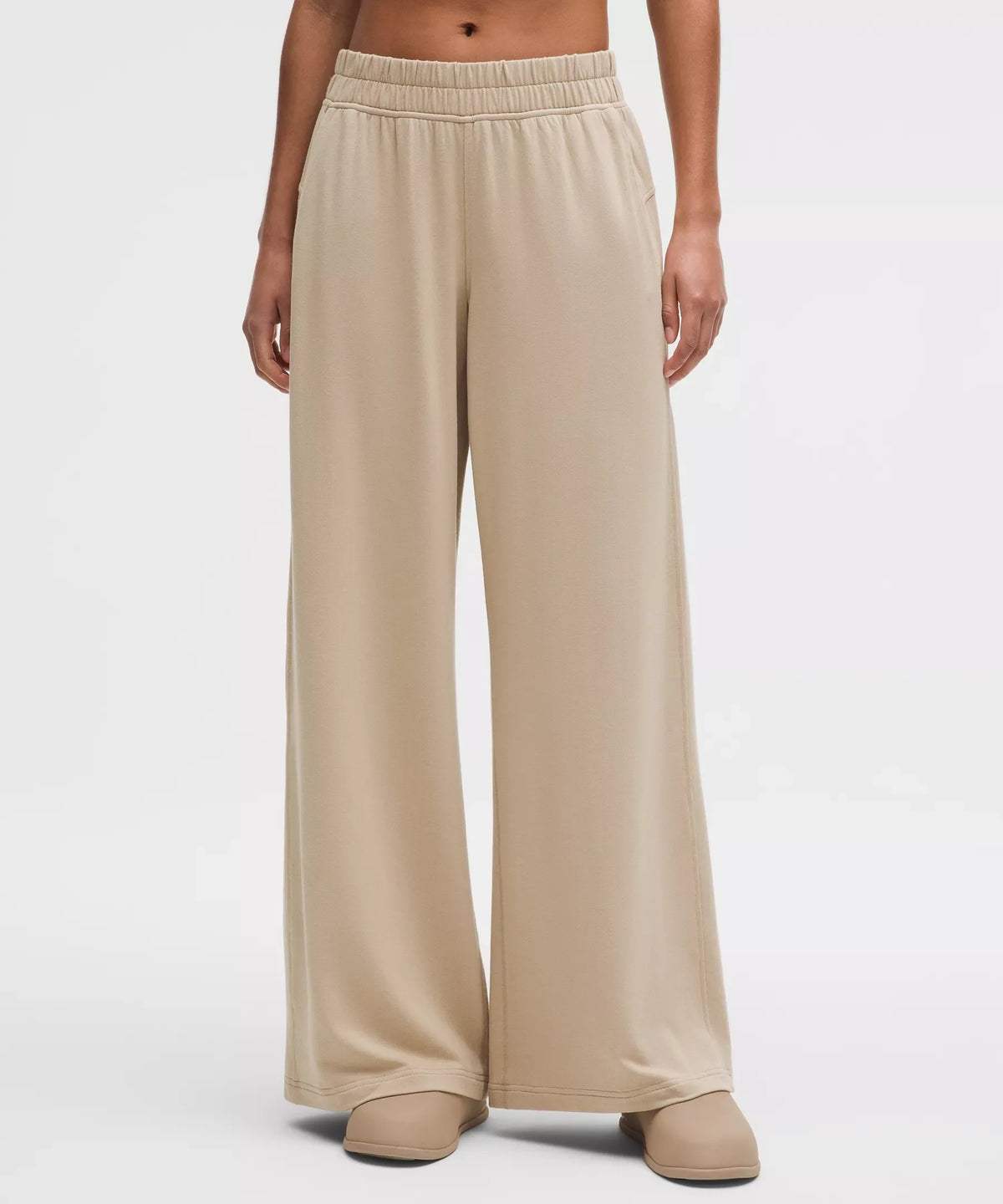 Pantalón de pierna ancha de tiro medio