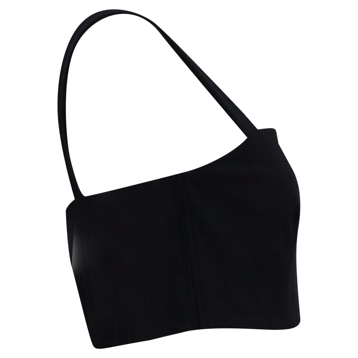 Top sin mangas color negro