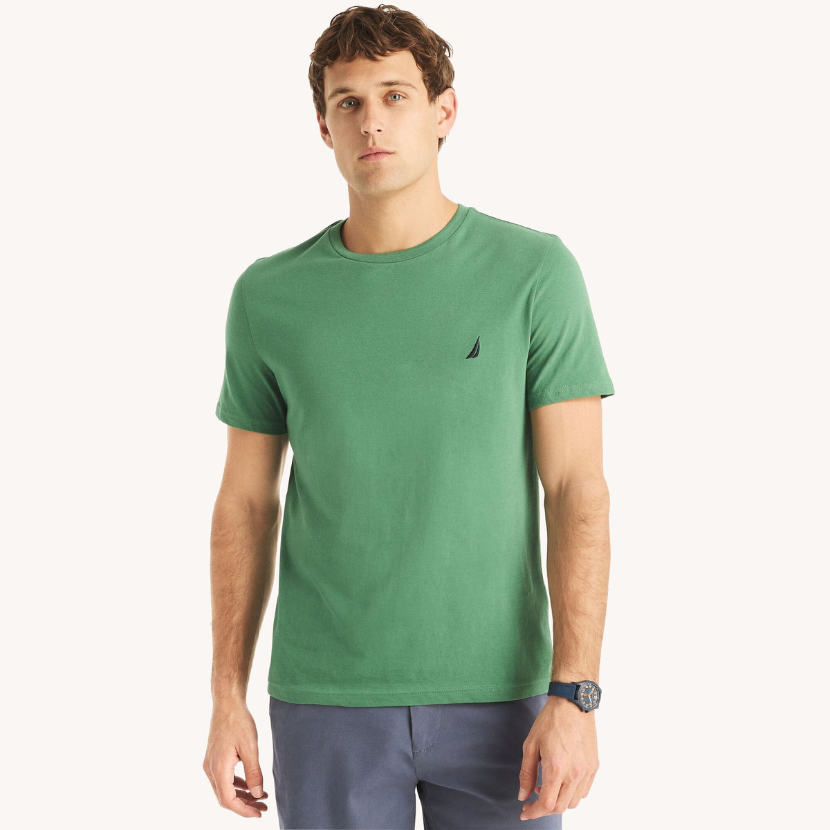 Camiseta de hombre con cuello redondo