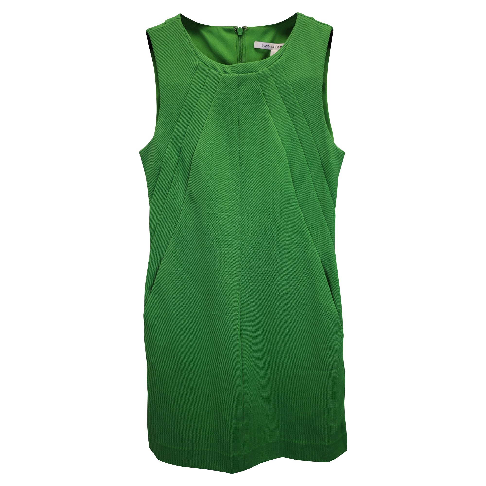 Vestido sin mangas color verde