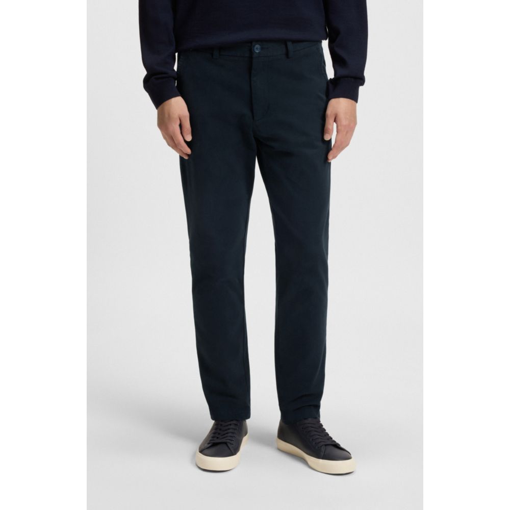 Pantalón de algodón de corte ajustado