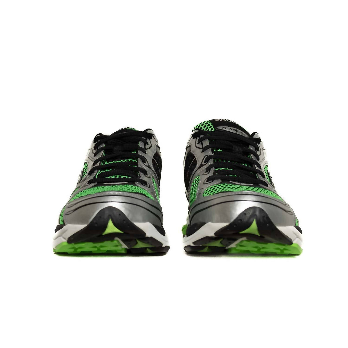 Zapatos de hombre color verde y plateado