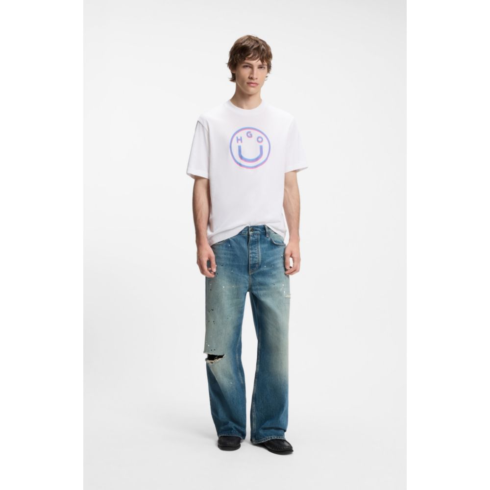 Camiseta de algodón con estampado