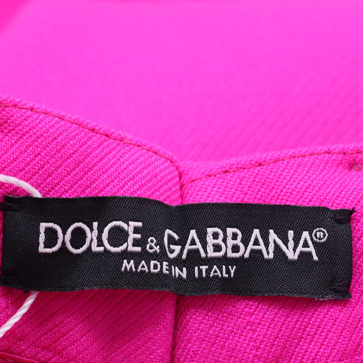 Pantalón de lana de tiro alto color rosado