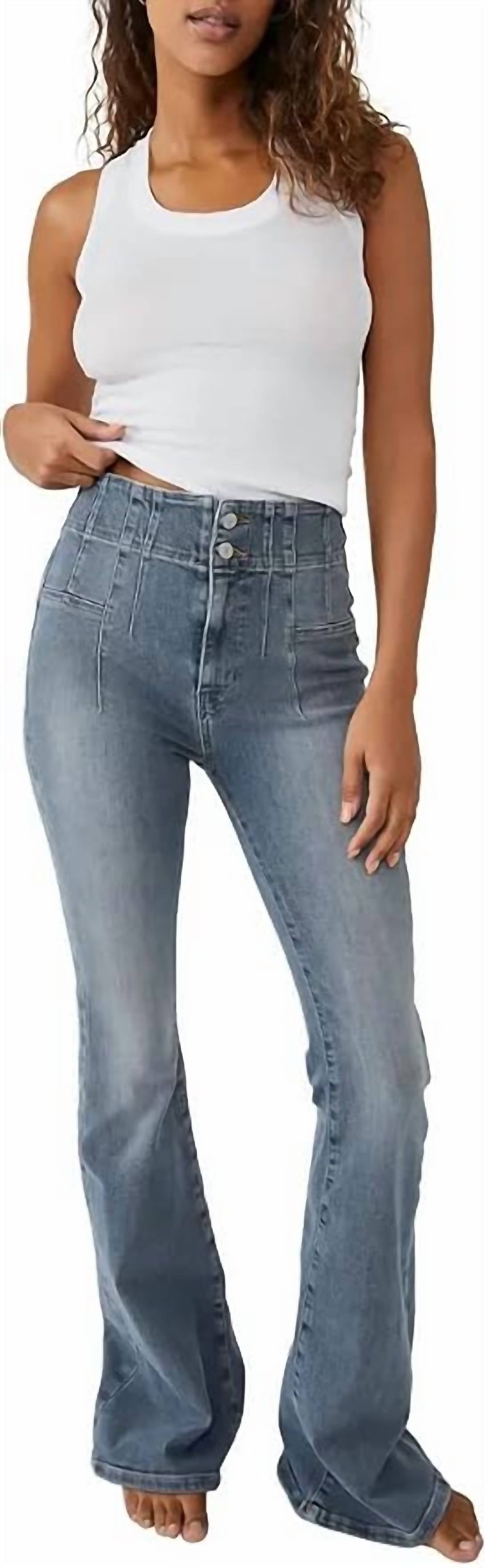 Jean color azul