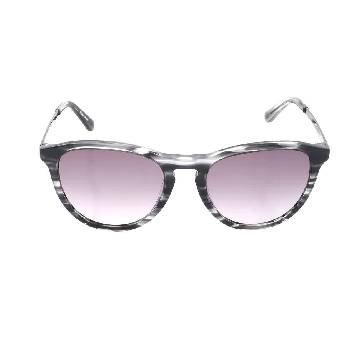 Gafas de sol unisex de montura redonda color gris