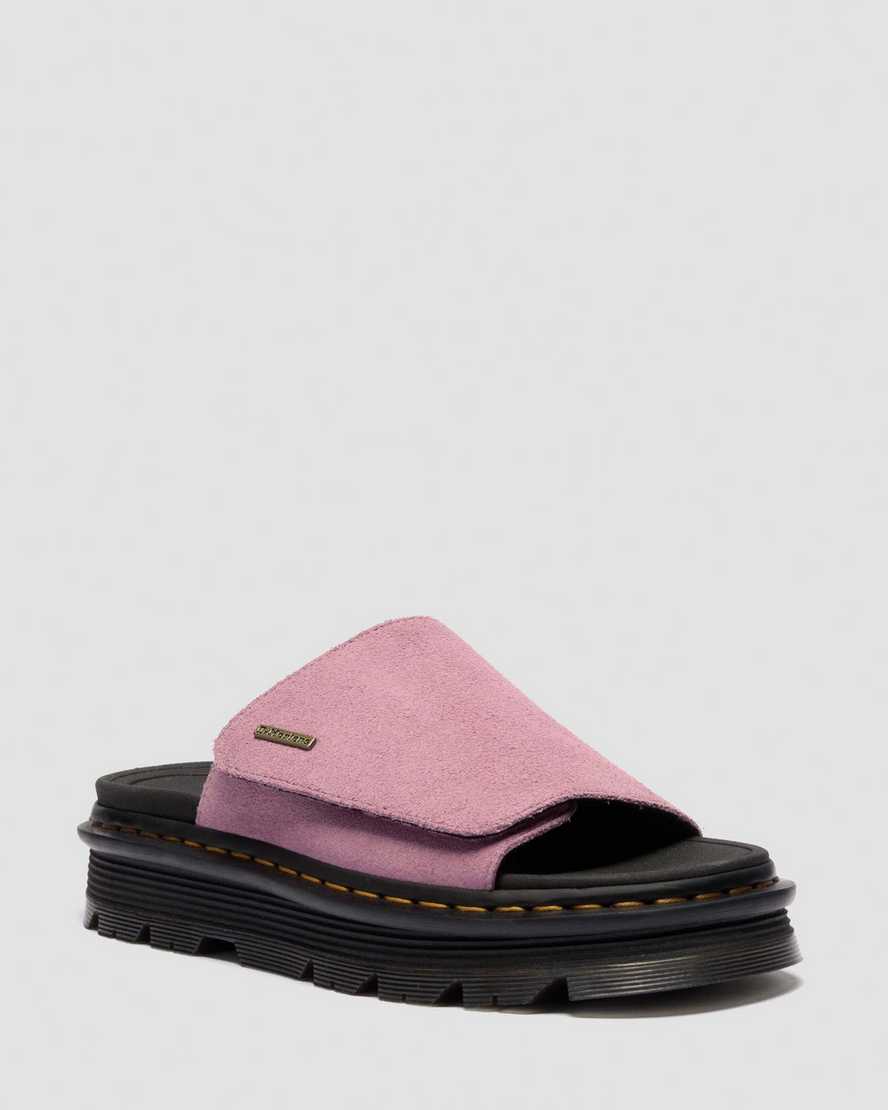 Sandalias de gamuza con plataforma