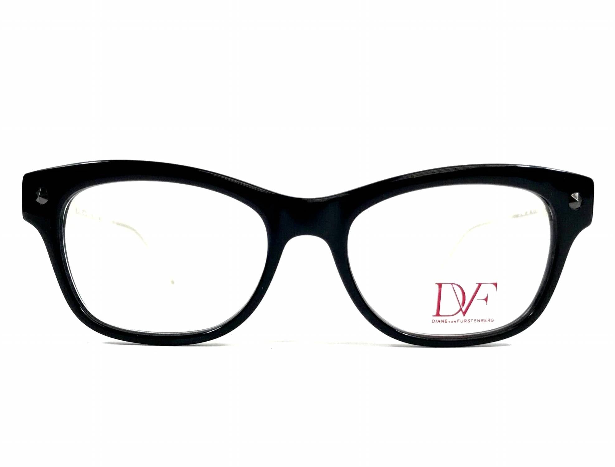 Montura para gafas de mujer de montura tipo gato color negro y blanco