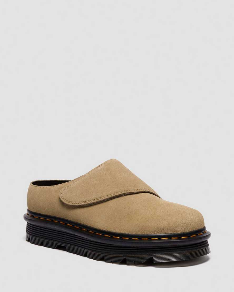 Zapatos destalonados de gamuza