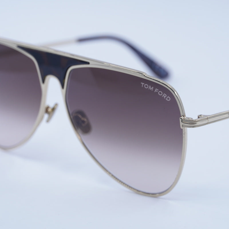Gafas color oro rosa y café