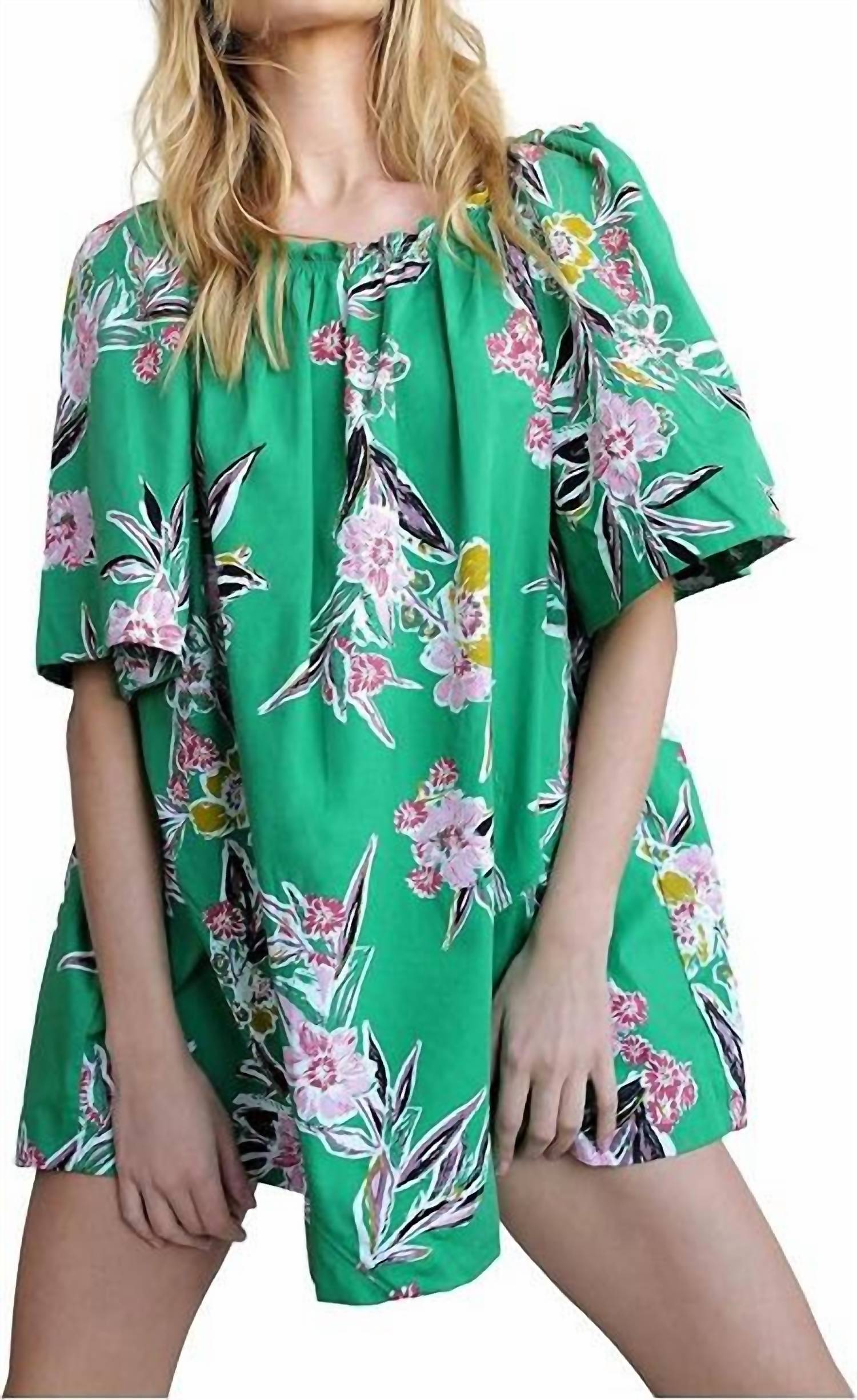 Blusón con estampado