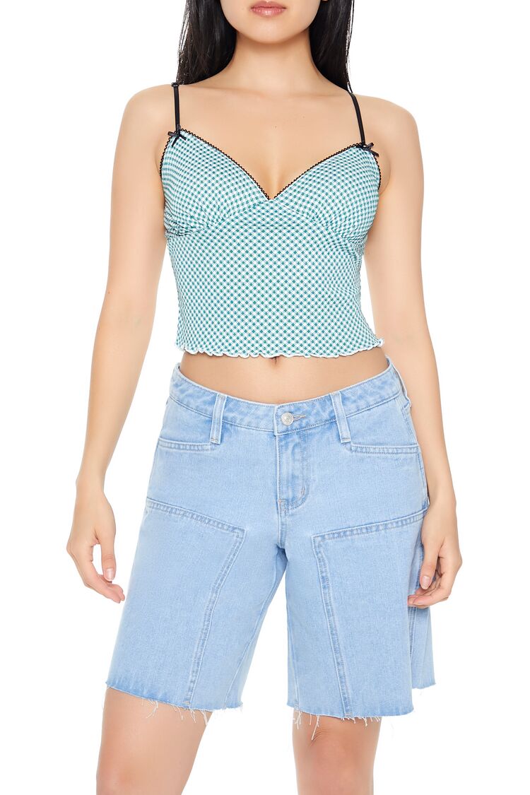 Camiseta sin mangas a cuadros