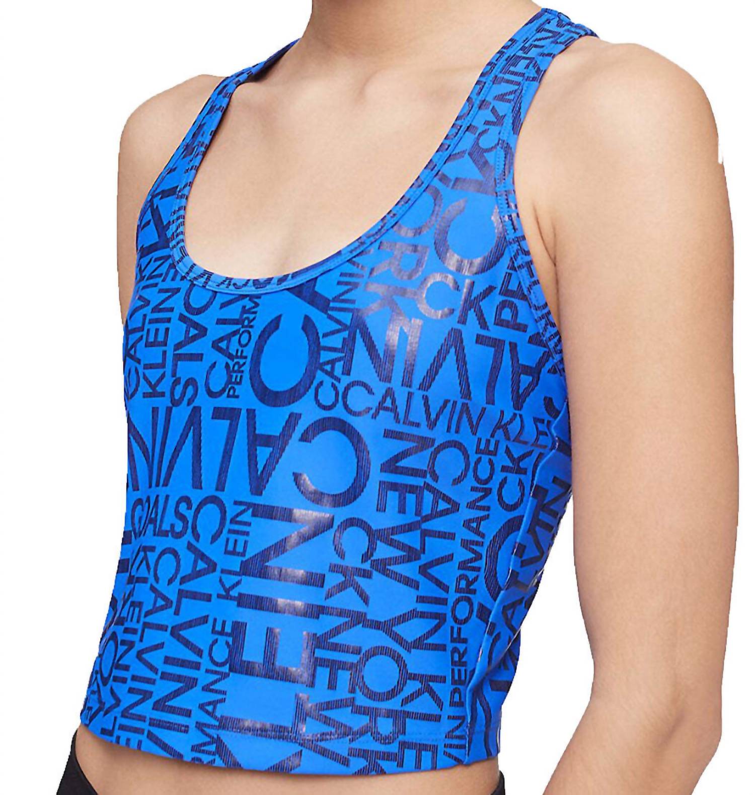 Camiseta sin mangas color azul