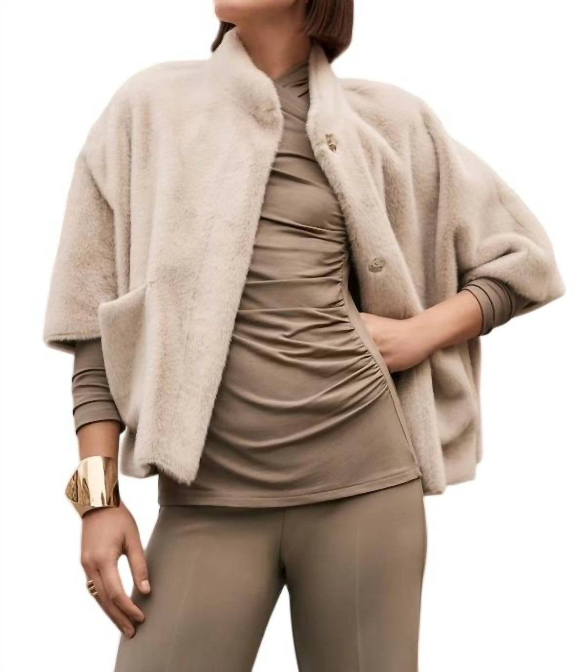 Chaqueta de corte amplio