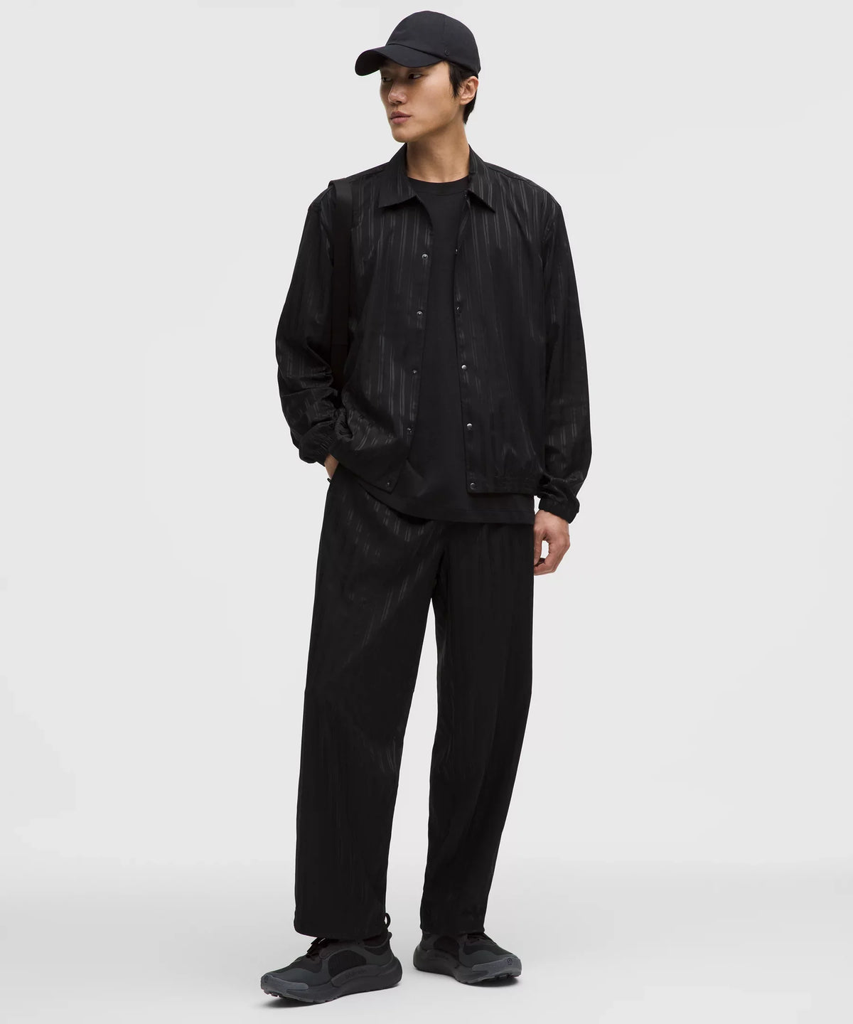 Pantalón de satén a rayas