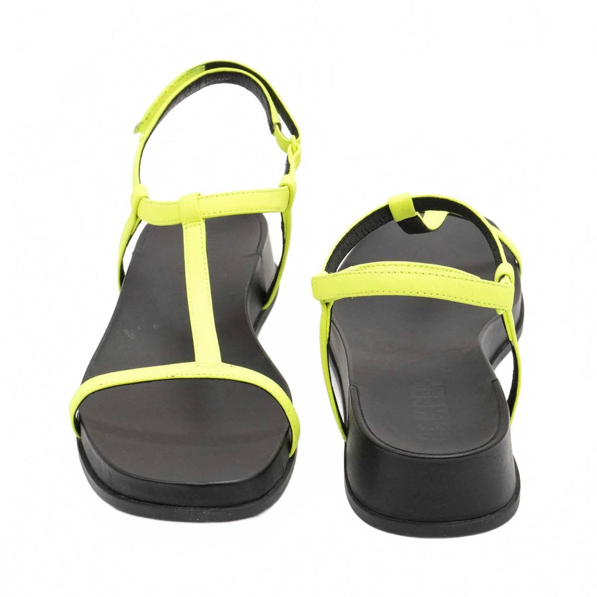 Sandalias de mujer con plataforma color amarillo