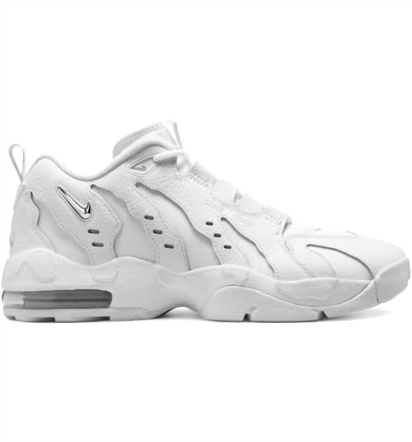 Tenis de hombre color blanco y plateado