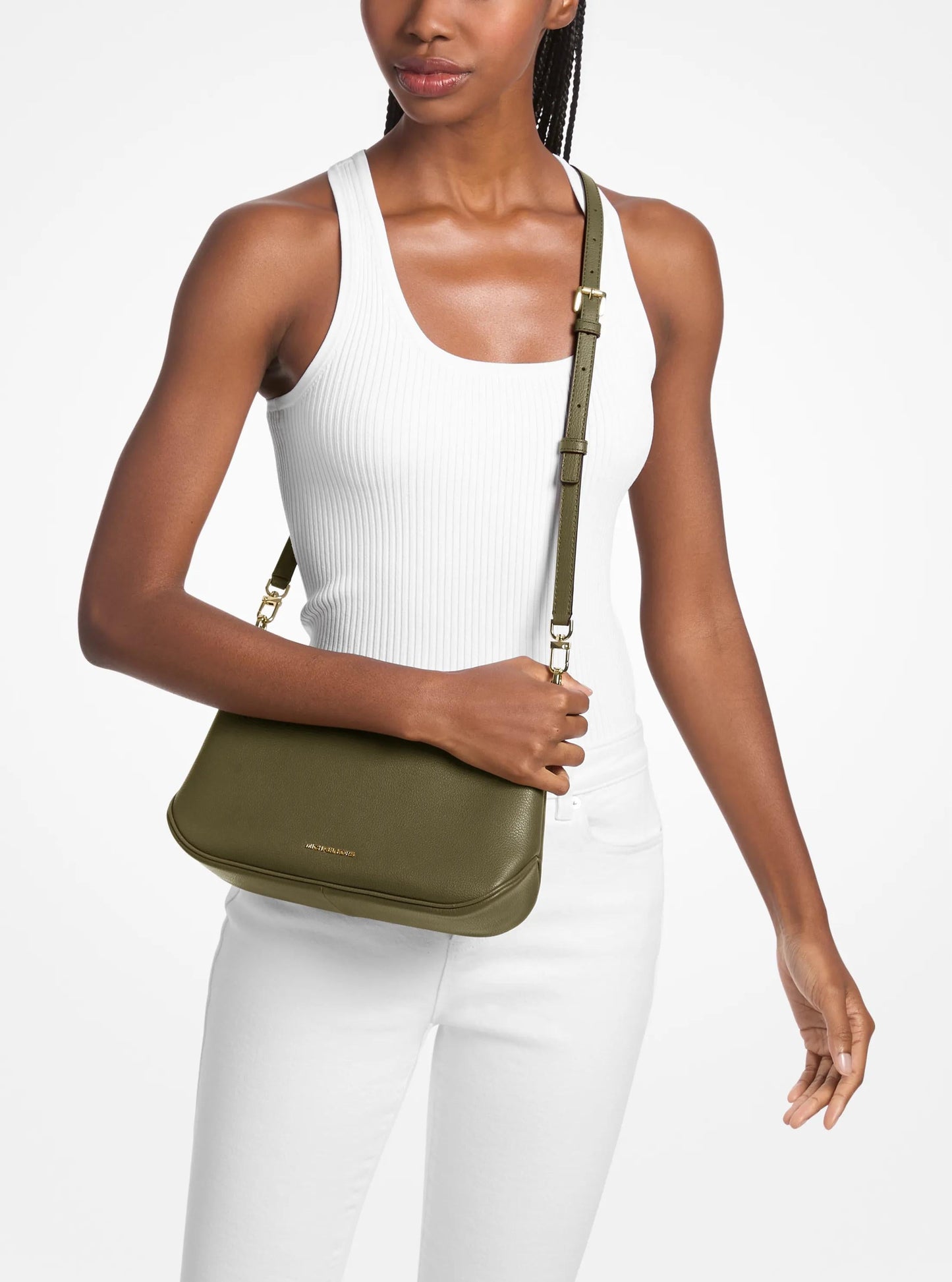 Bolso cruzado de cuero