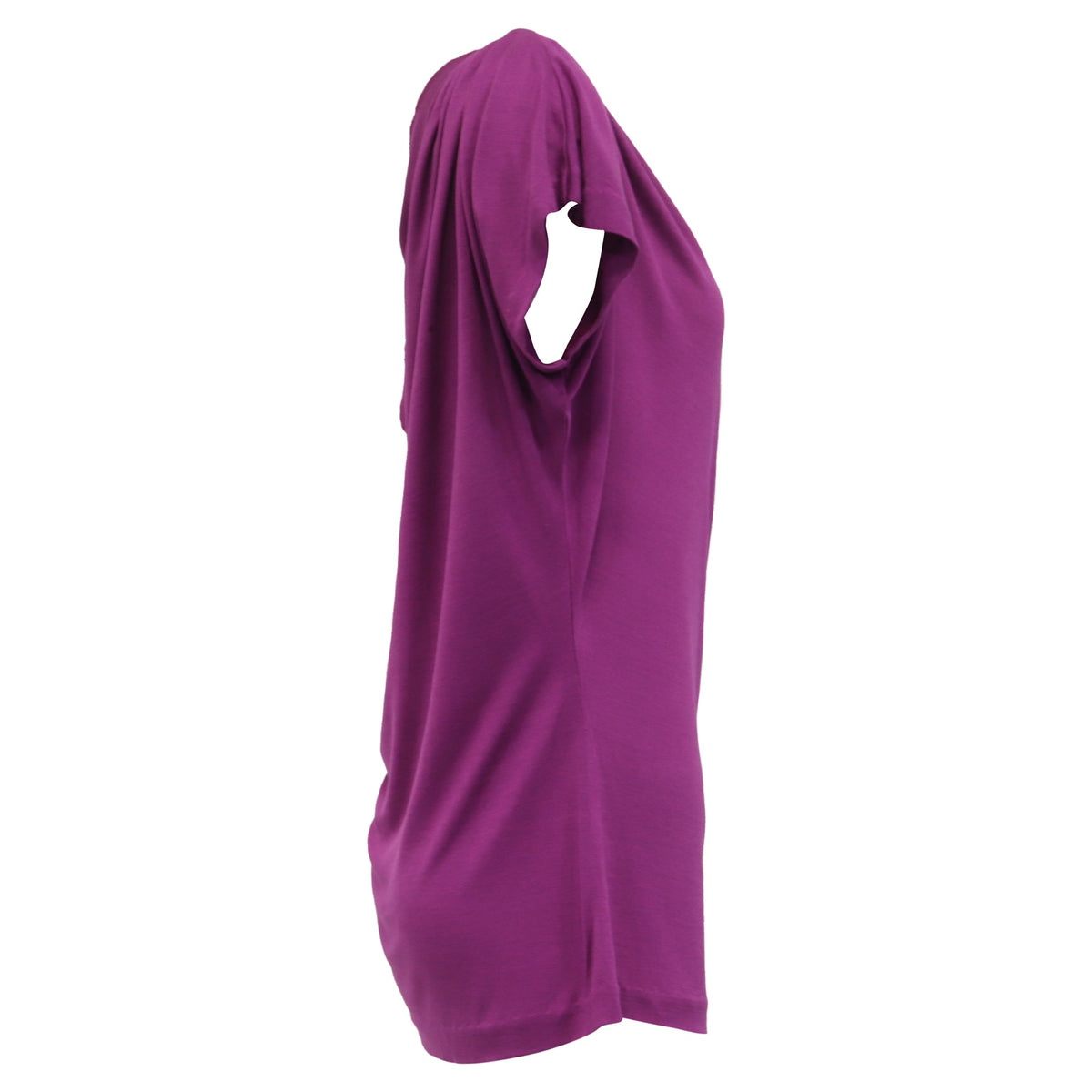 Blusa de seda color violeta