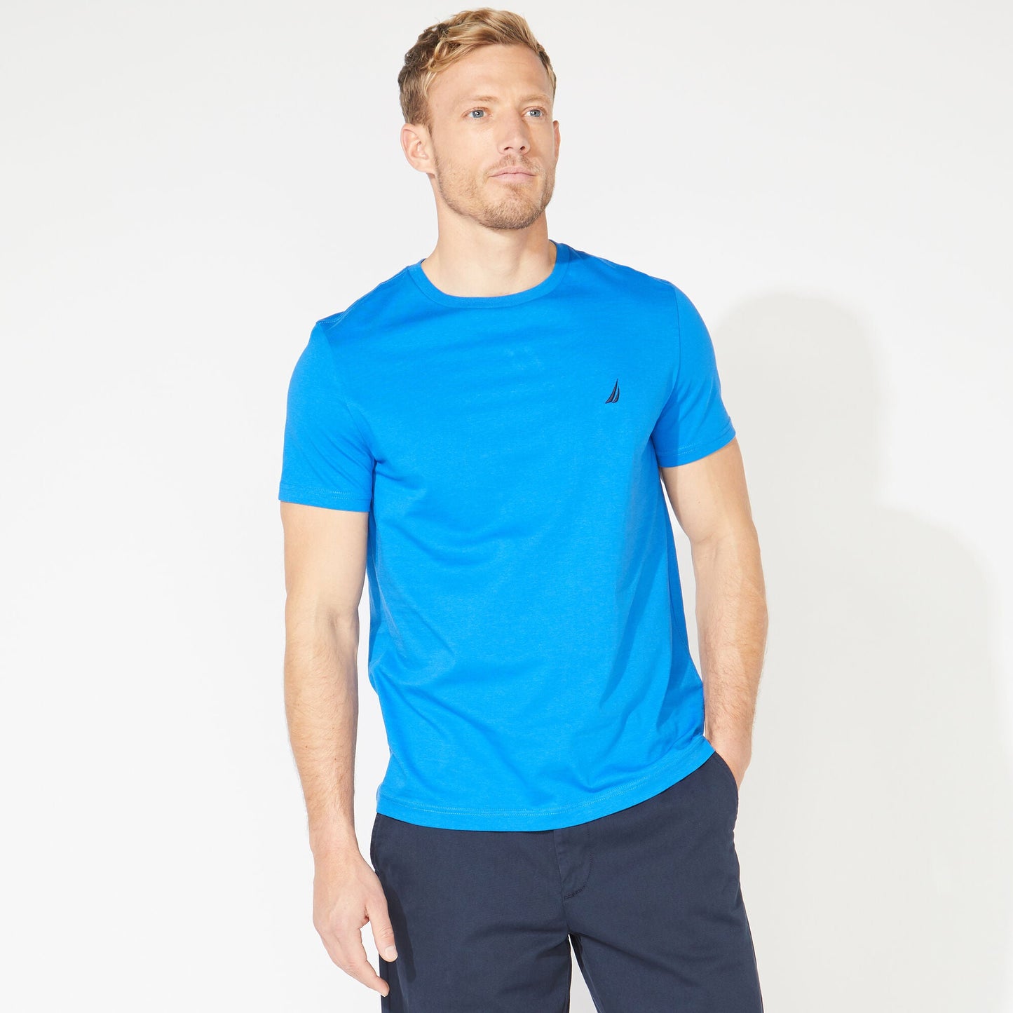 Camiseta de hombre con cuello redondo