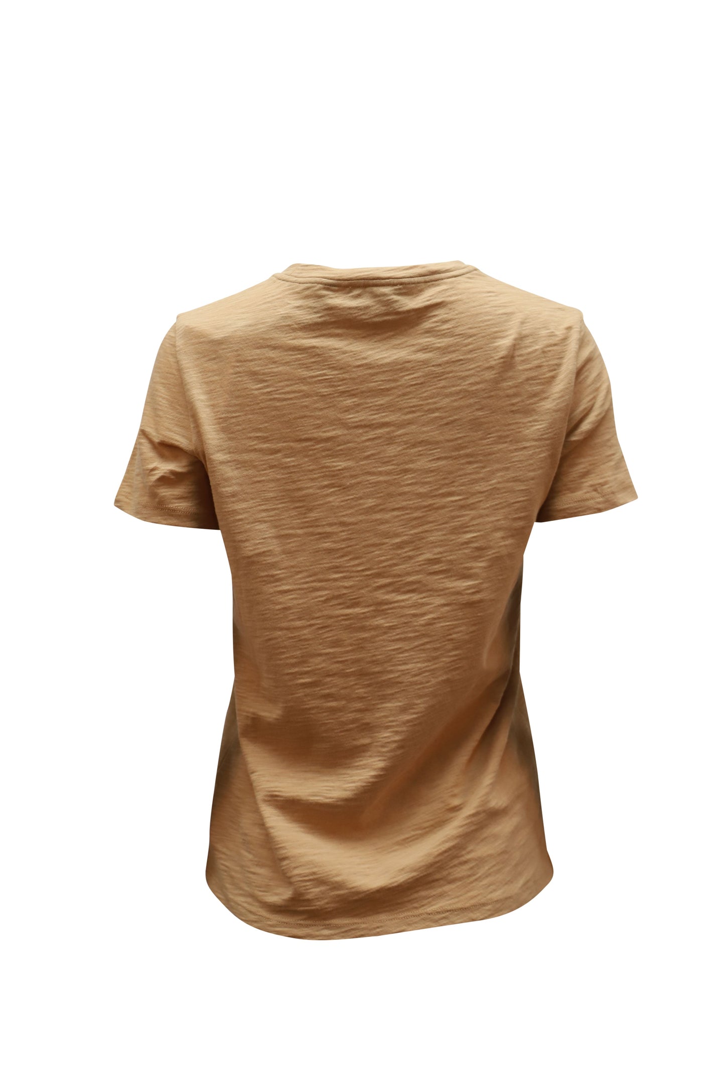 Camiseta de algodón color beige