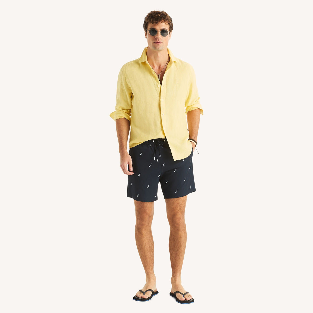 Vestido de baño de hombre con estampado