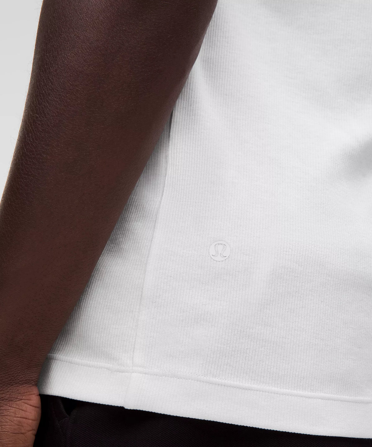 Camiseta sin mangas con tejido acanalado