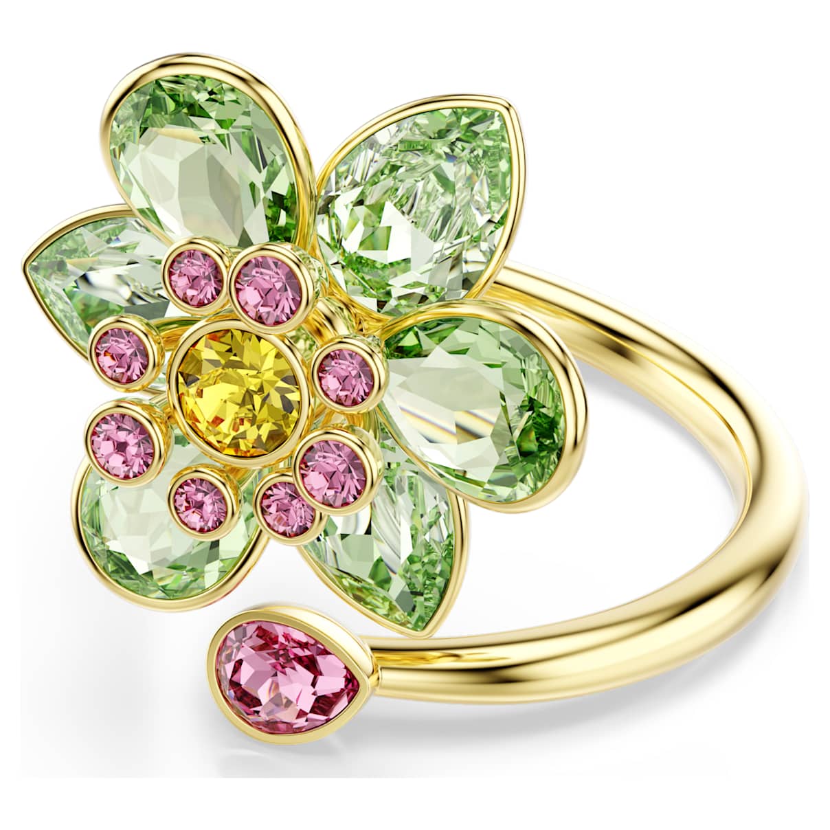 Anillo color verde y dorado