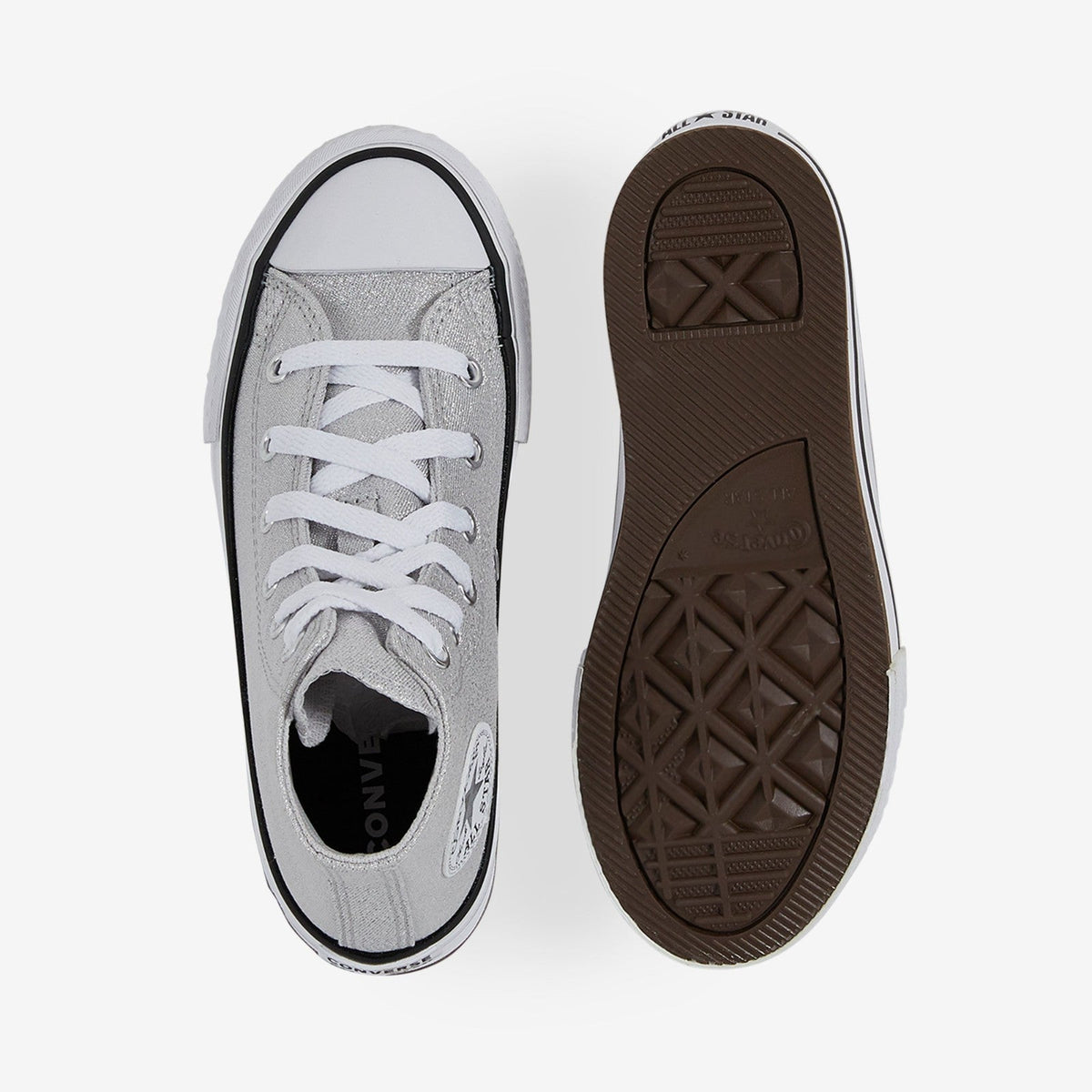 Zapatos infantil con plataforma color gris claro