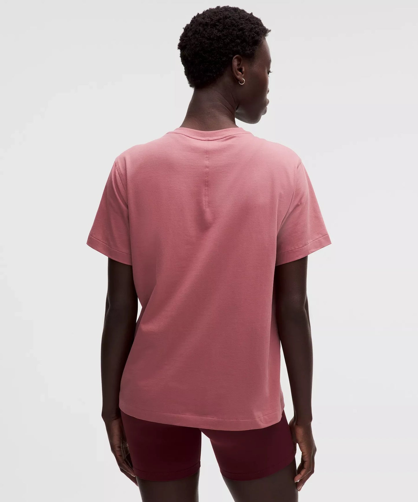 Camiseta de algodón con cuello redondo