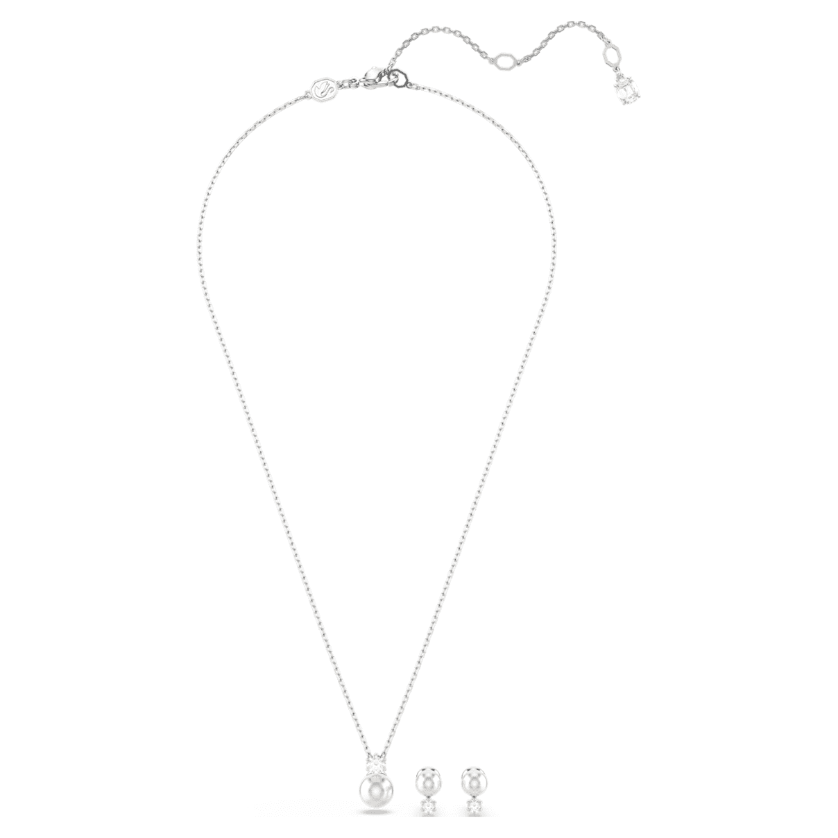 Set de joyería color blanco