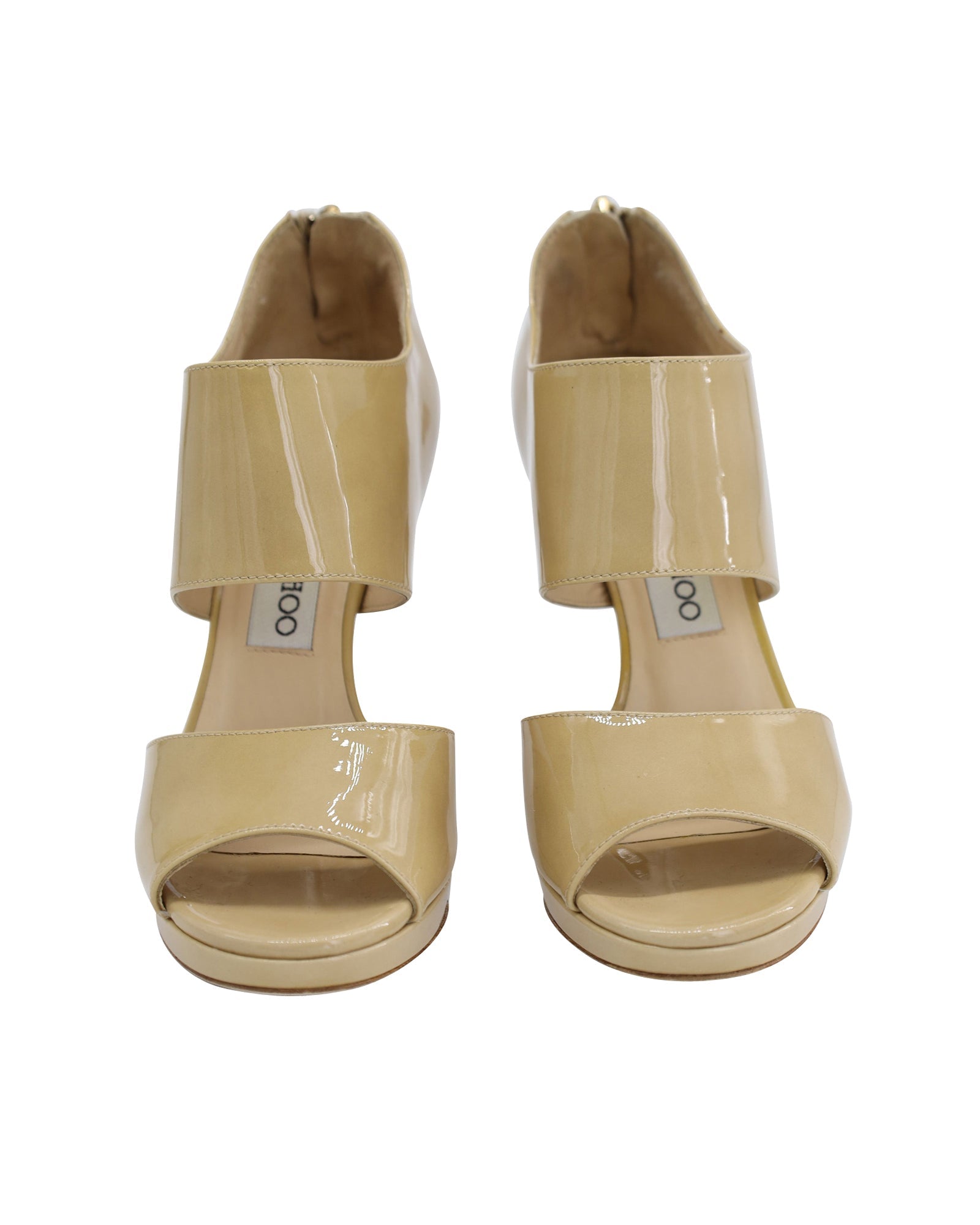 Sandalias de cuero color nude