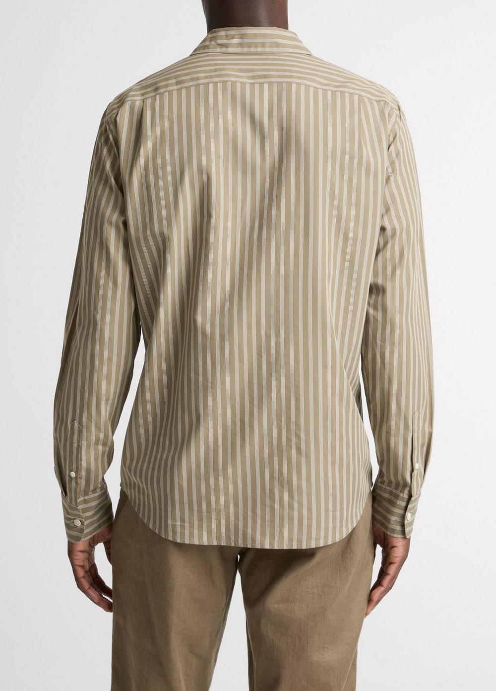 Camisa de mezcla de algodón a rayas