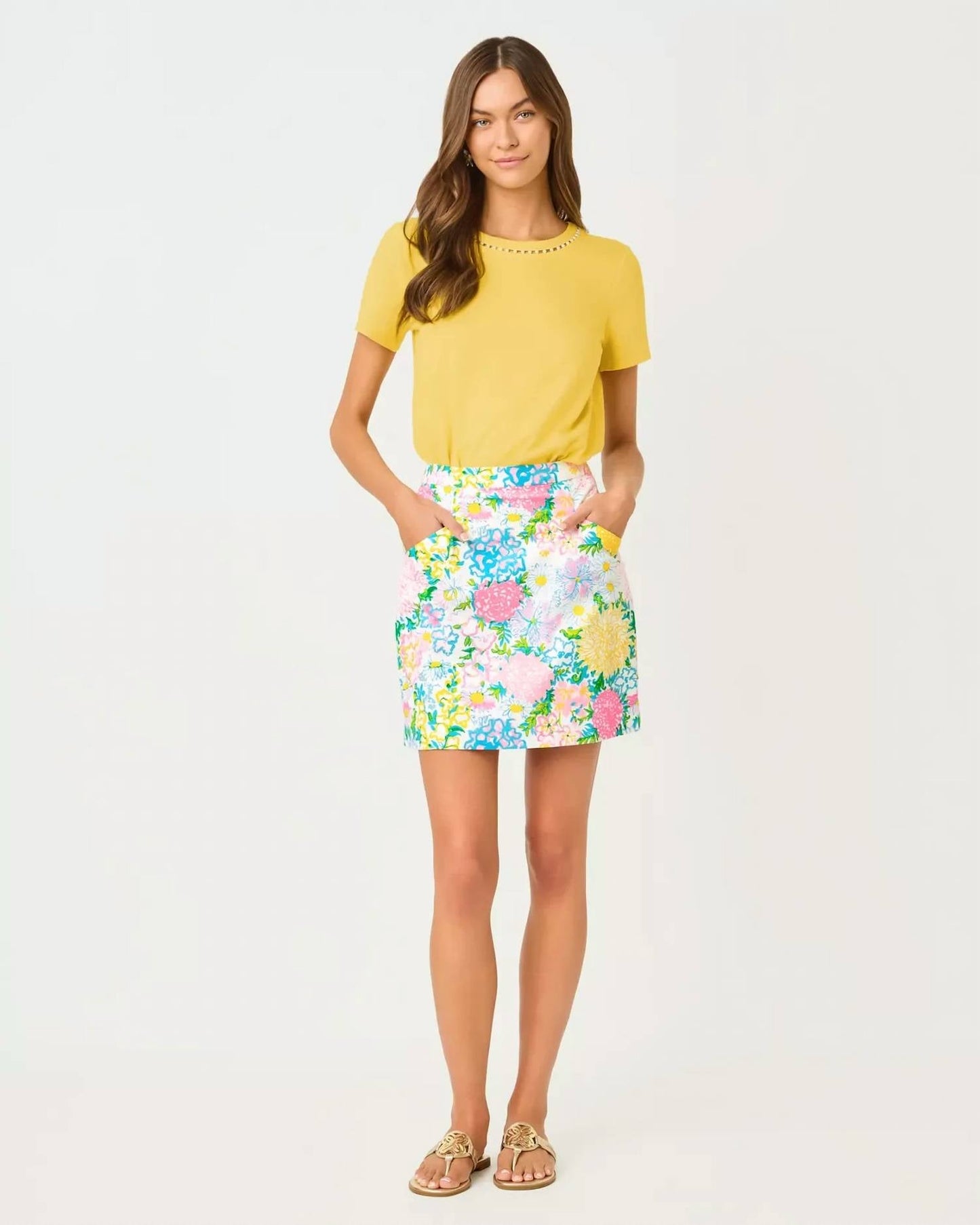 Top color amarillo