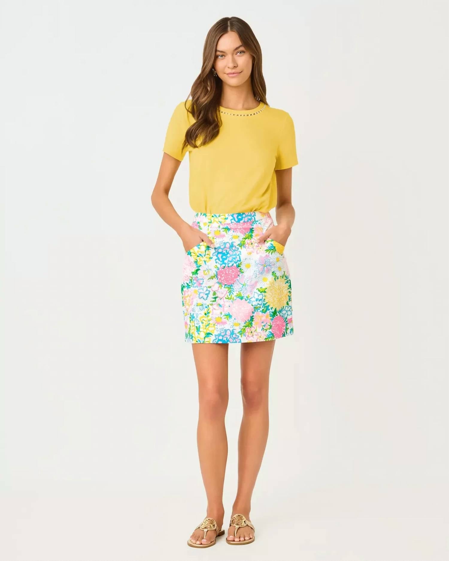 Top color amarillo