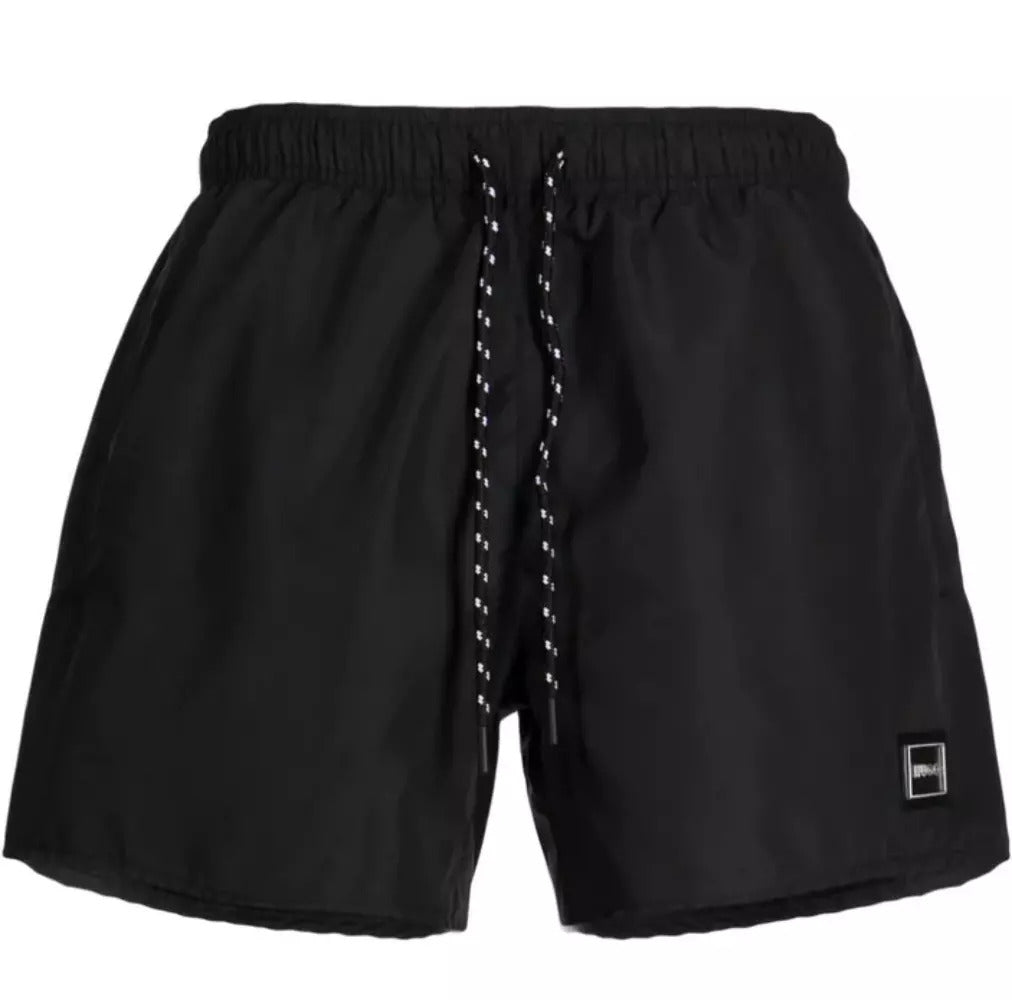 Pantaloneta de baño de hombre color negro