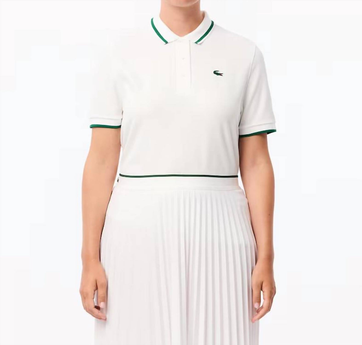 Polo a rayas color blanco