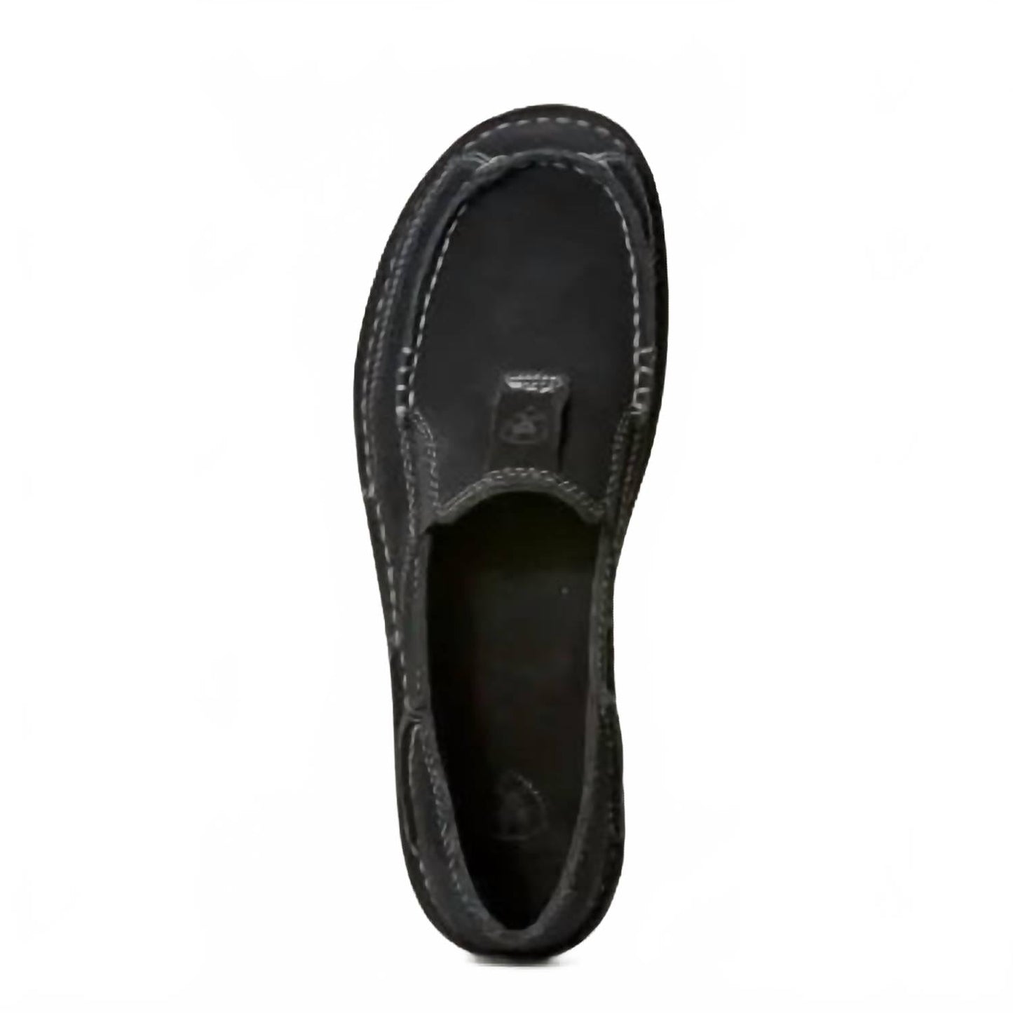 Zapatos planos de mujer de gamuza color negro