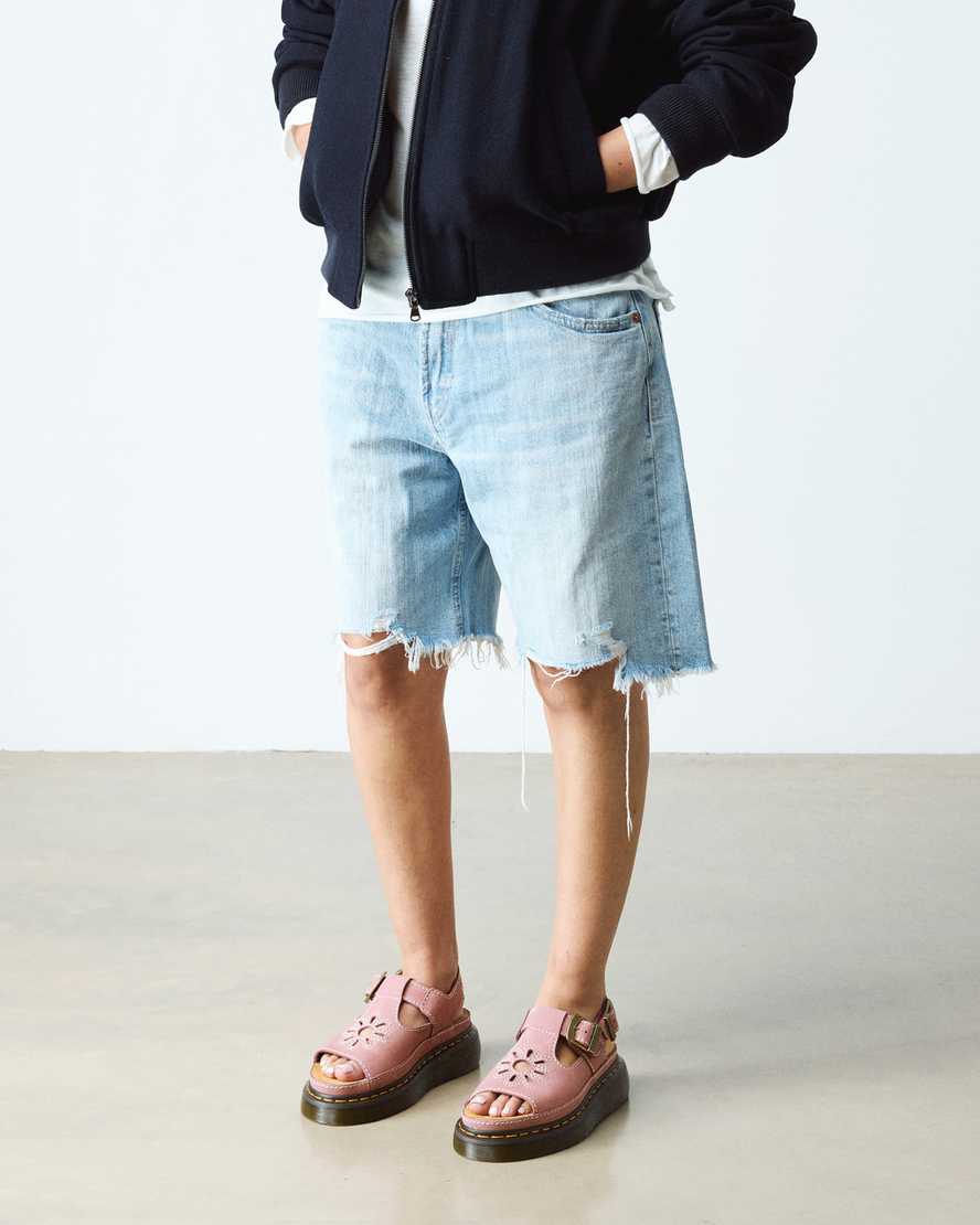 Sandalias de nobuk con plataforma