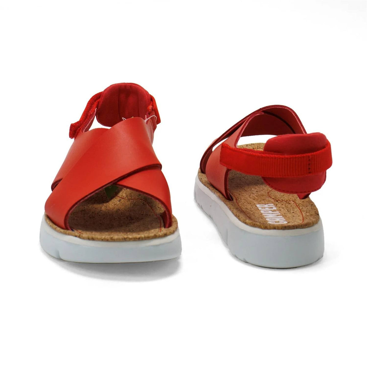 Sandalias de mujer color rojo