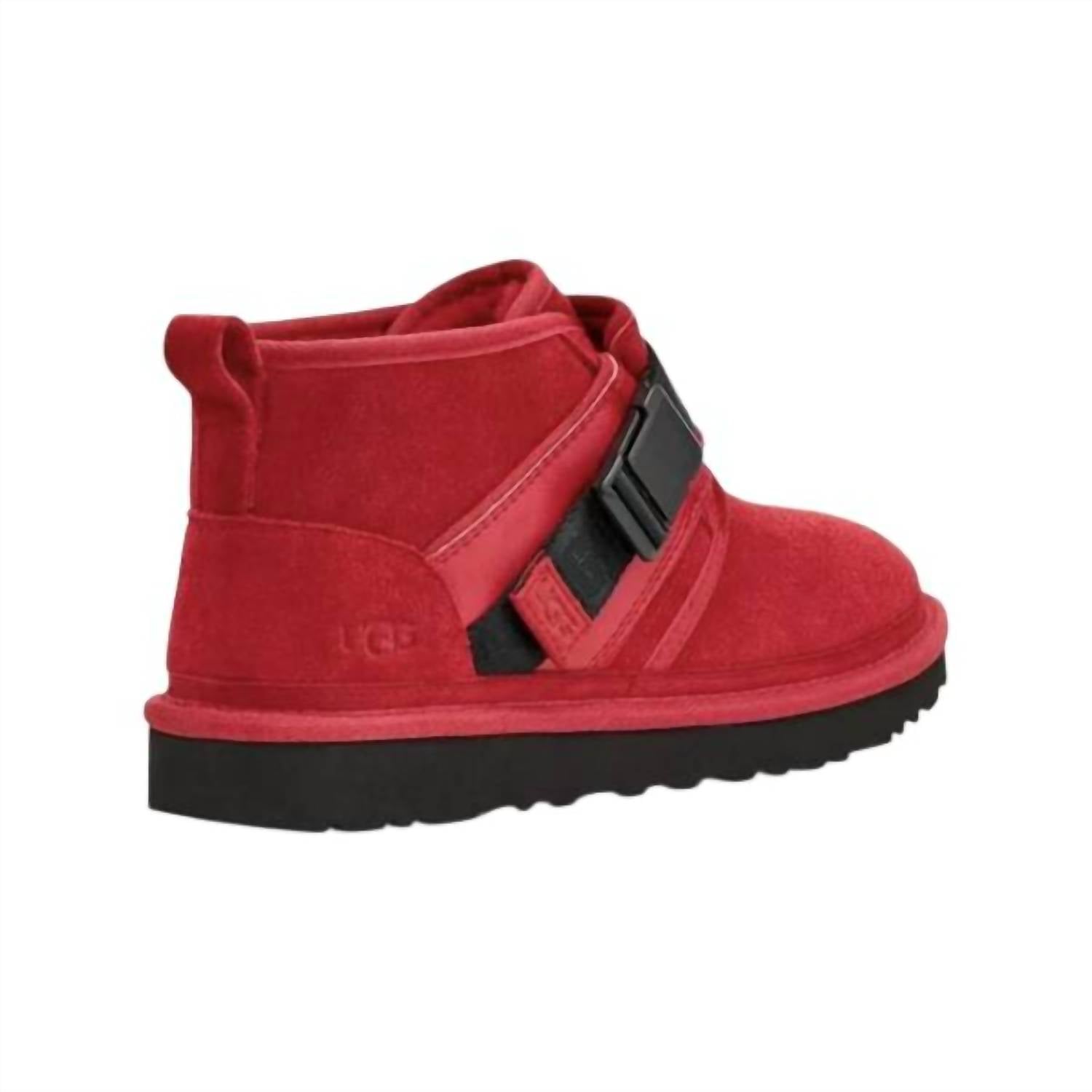 Gorra de hombre de gamuza color rojo